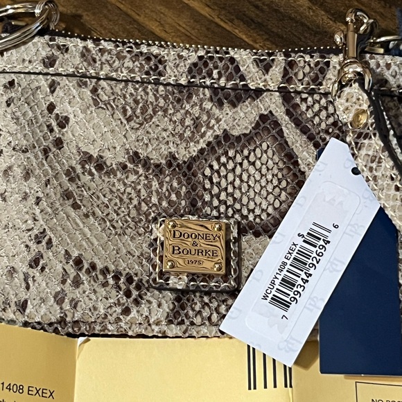 Dooney & Bourke Snake Print Wristlet - Picture 5 of 7